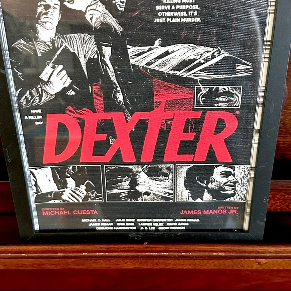 Dexter TV Show Canvas Art Print Poster Framed Wall Art Michael C Hall Killer Art